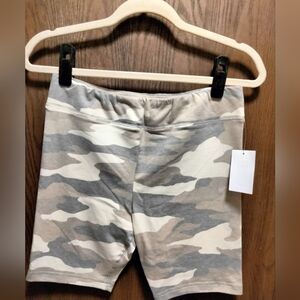 NWT Girl's Freshman Army Print Bike Shorts